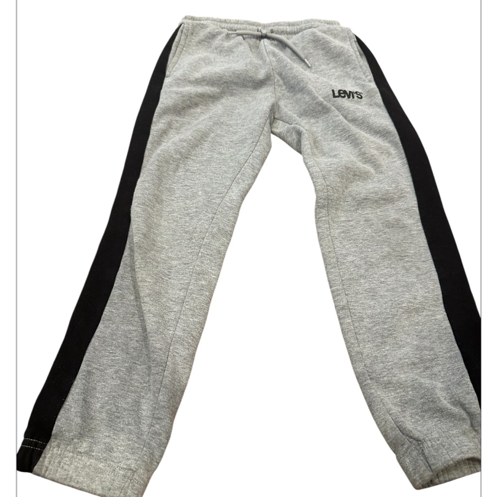 Levi's Kids Gray Joggers with Black Stripes
